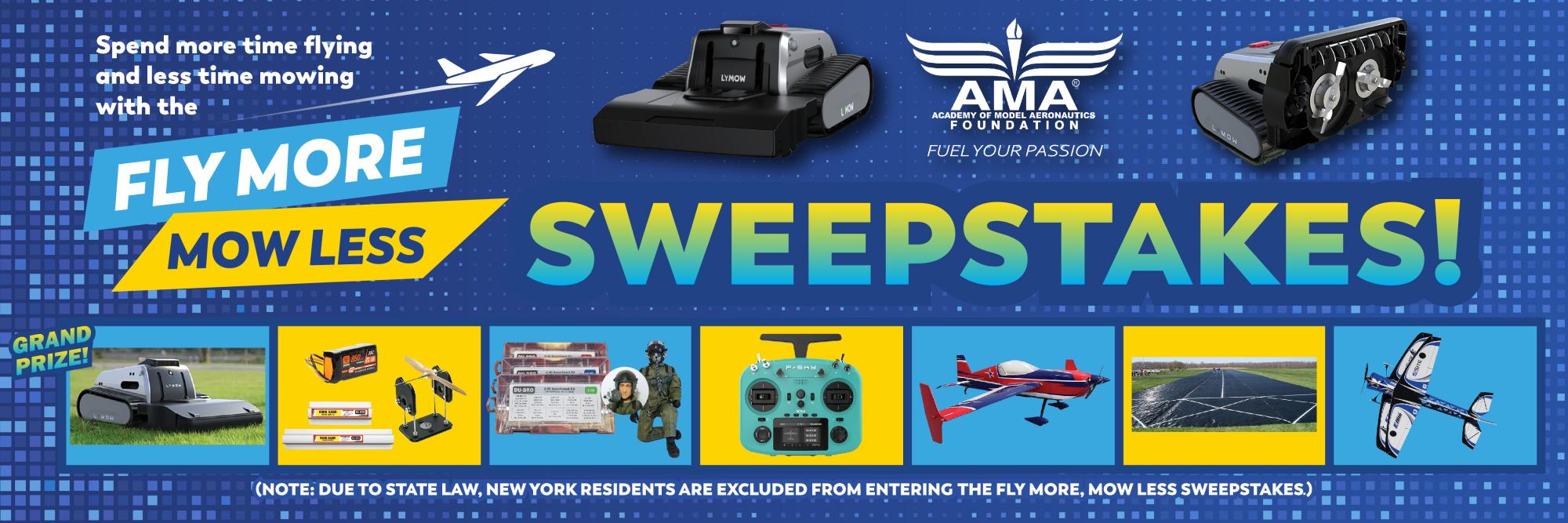 Fly more mow less sweepstakes